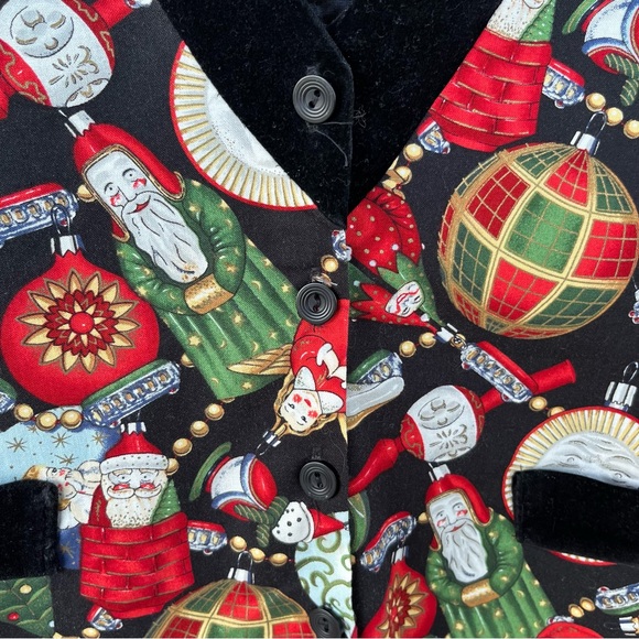 Vintage, Holiday, festive Christmas vest. Size Large - Picture 4 of 7